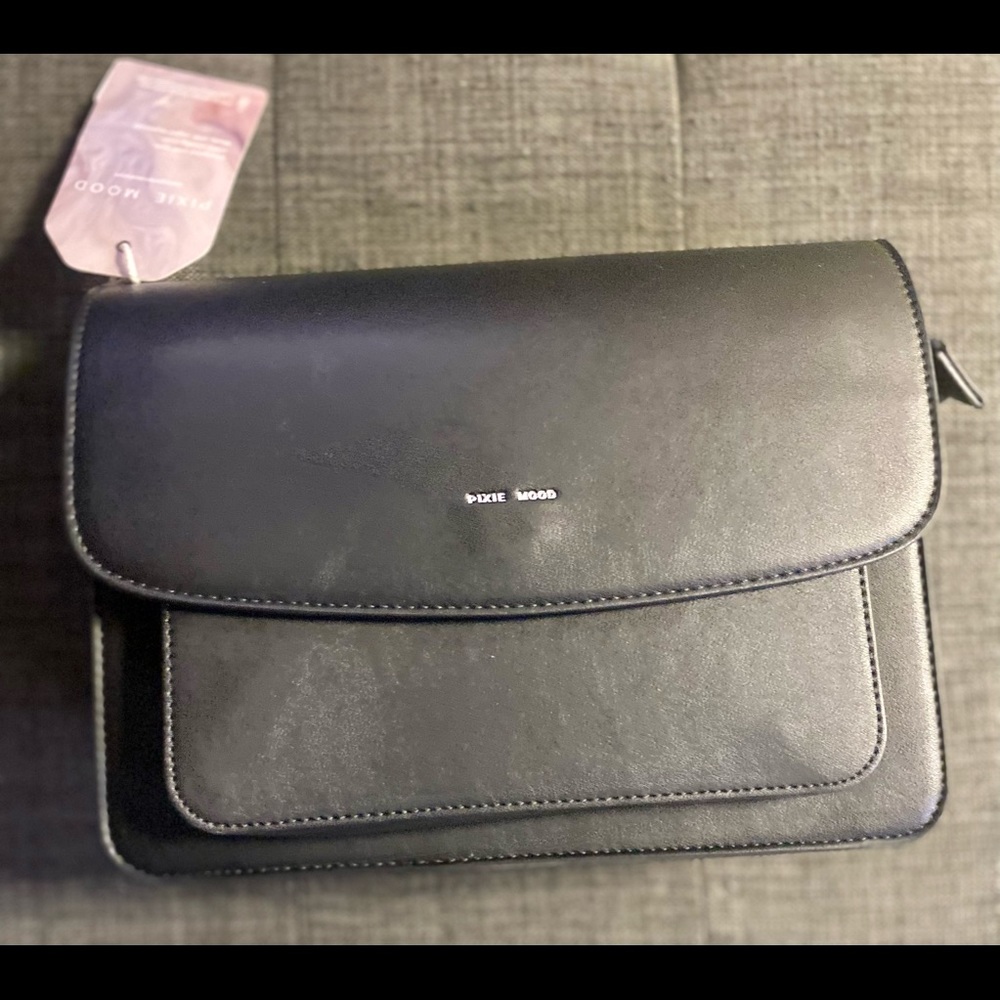Pixie Mood Black Crossbody Bag- 100% Vegan-Cruelty Free